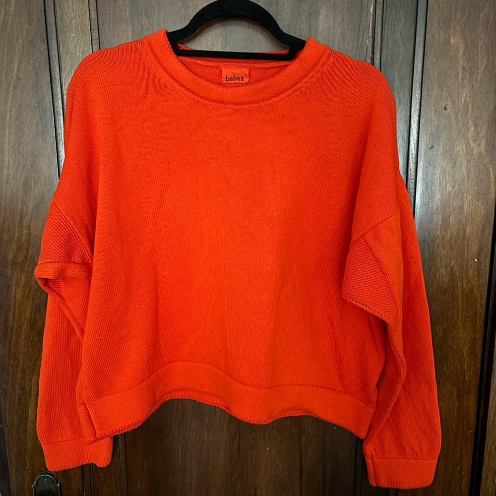 Babaa Jumper Number 10 Summer Flame Cotton Sweater